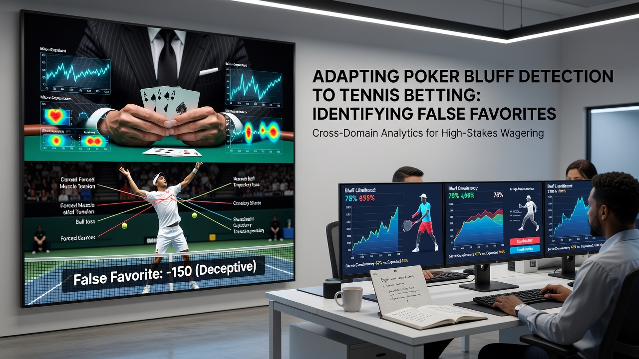 Close-up of tennis statistics displayed on a digital screen showing player performance trends and betting odds fluctuations