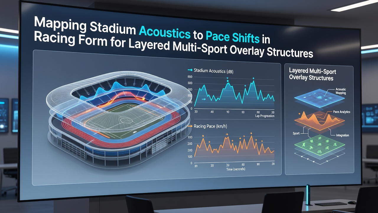 Multi-layer data overlay interface displaying synchronized acoustics, pace metrics, and cross-sport event timelines