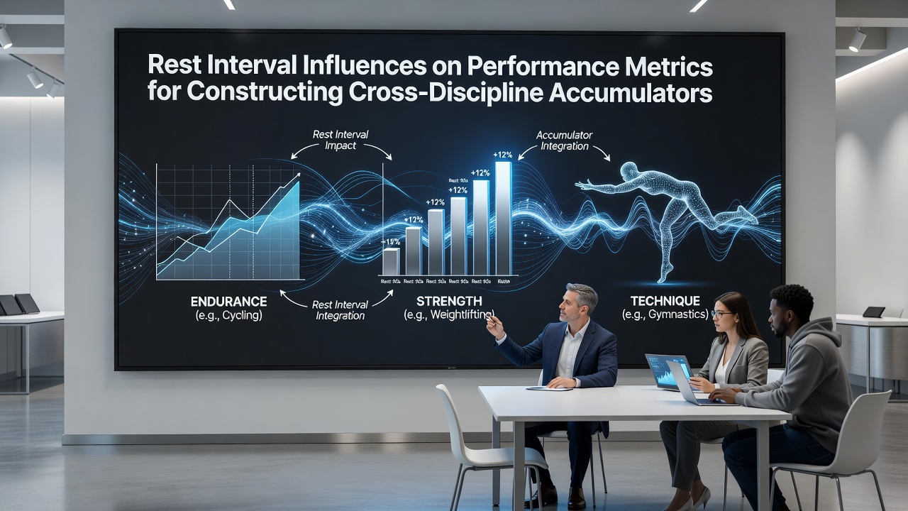 Athletes recovering between events with performance data overlays for accumulator strategies